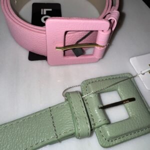Pink & Olive Green belts